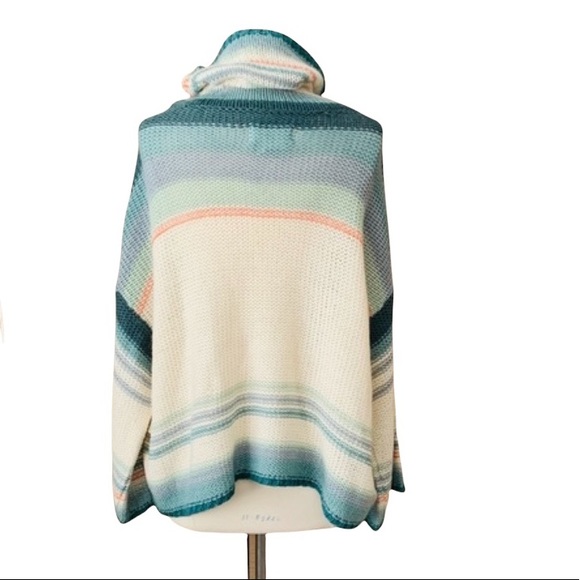 Anthropologie Ombre Cowl Neck Sweater Small - Picture 5 of 12